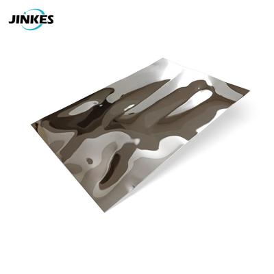 China 201/304/304L/316/316L/430 Stainless Steel Sheet PVD Color Blue Mirror Water Wave Stainless Steel Ripple Stamped Sheet for Wall Steel Sheet for Wall Decoration ceiling for sale