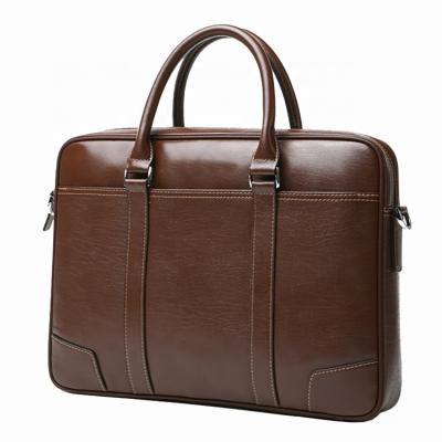 China High Quality Stylish Men's Business Handbag Genuine Leather Computer Genuine Leather Briefcase for sale