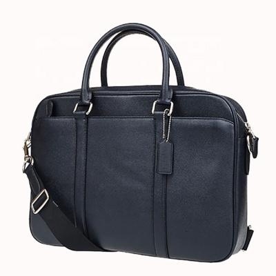 China Luxury High Quality Genuine Leather Men's Briefcase Laptop Briefcase Business Men's Genuine Leather Briefcase With Secret Compartment for sale