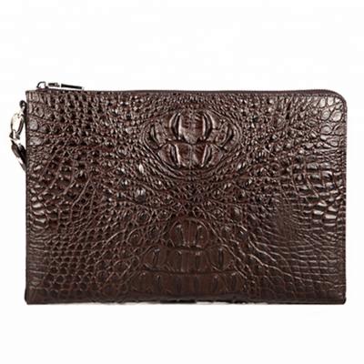 China Real Crocodile Style New Large Capacity Business Men's Crocodile Wallets Luxury Clutch Bag for sale