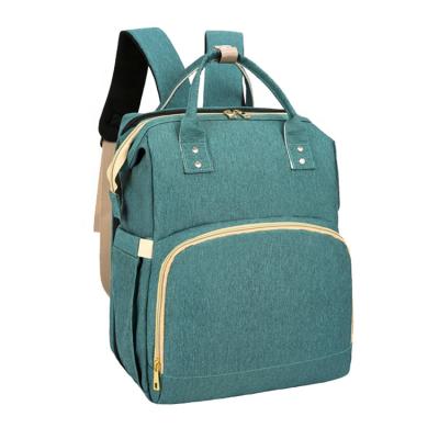 China Water Resistant Ready To Ship Mommy High Quality Warm Functional Eco-friendly Outdoor Baby Diaper Bag With Bed for sale