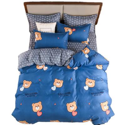 China 100% Polyester Wholesale China Export Cartoon Turkey Colchas Bedspread Bedding Set Luxury Folded Pattern And Pillow Case for sale