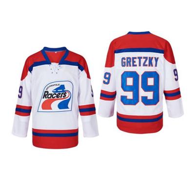 China Shirts & from above & Jerseys drop ship sewn on number name RUNNERS 99 GRETZKY hockey tank top for men for sale