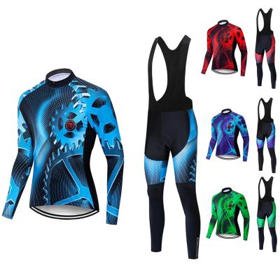 China Breathable Trending Products 2022 New Arrivals Outdoor Long Sleeve Winter Cycling Suits For Men for sale