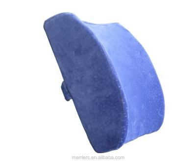 China Cooling Memory Foam Lower Back Pain Support Cushion Lumbar Support With Washable Cover And Strap for sale