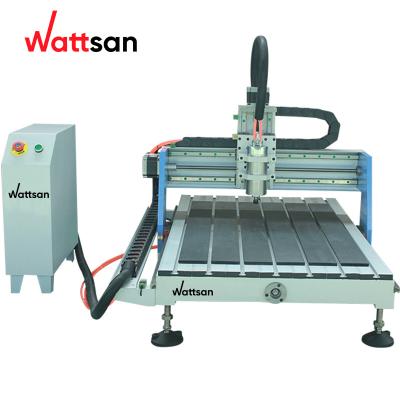 China Building Material Shops Wattsan 0609 Mini 1.5KW 2.2KW CE Approved Mini 3d CNC Router Metal Engraving Machine for sale