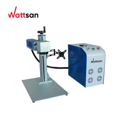 China Laser marking WATTSAN 20W 30W 50W portable optical fiber laser marking machine price for sale