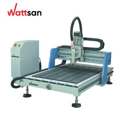 China Xyz 0609 Building Material Stores Mini Wattsan Desktop CNC Router Machine 3 Axis 1.5kw 2.2kw for sale