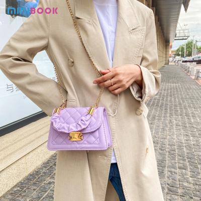 China Custom Made Women Girl's Fashion Minibook Shoulder Work Bag, Multi Pocket Shoulder Bag, Leather Bag For Brides Girl Women Black Shoulder Bag for sale