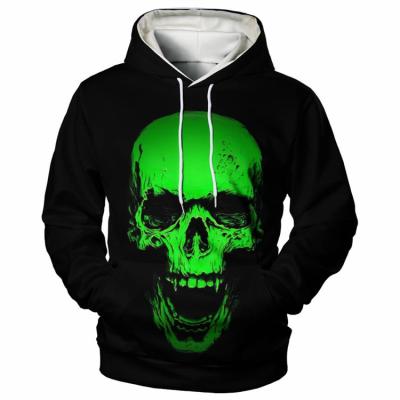 China Breathable Hot Sale 3D Printed Halloween Skeleton Sweatshirt Jumper Skull Hoodie Pullover Unisex Stylish Long Sleeve Tracksuit Top Hoodies for sale