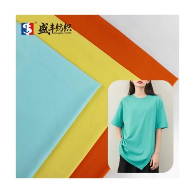 China Good Quality Designer Shrink-Resistant Fabric For Baby 2022SS Jersey Fabric, Plain 100% Cotton Jersey T-shirt Fabric for sale