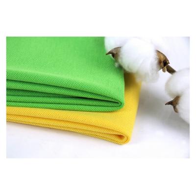 China Top Quality Shrink-Resistant 40s Cotton Polyester Classic Pique Fabric Double Pique Solid Knitted for sale