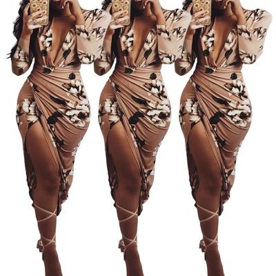 China 2021 High Quality Anti-Wrinkle Sexy Women Hollow Out Wrap Tie Western Dresses Knit Pencil Maxi Bodycon Dress Skirt for sale