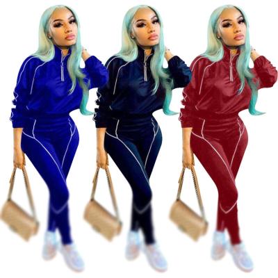 China Two Piece Set Anti-pilling Fall Autumn Women Fitness Set Fashion Sweatshirt Long Sleeve Tracksuits Female Casual Hoodies Two Piece Pullover for sale