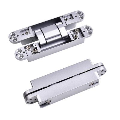 China New 180 Degree 3D Door Hinge Modern Adjustable Invisible Wooden Door Hinge Cross Concealed Door Hinge for sale