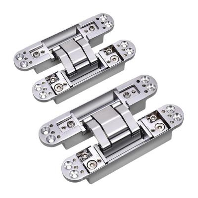 China Modern High Quality European Standard With Cover Gold 3D Zinc Alloy Plastic Adjustable Wooden Door Hidden Hinge for sale