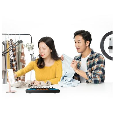 China 18 kinds (can ODM) voice switch broadcastng equipment 9 channels studio recording audio interface usb sound card for sale