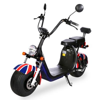 China Wholesale unisex 1500w 2Wheel citycoco electric scooter with big seat 2 batteries removable long range EEC for sale