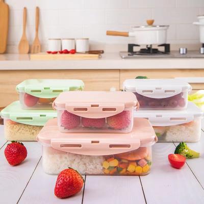 China Sustainable Food Prep Set Sealed Cool-Keeping Containers Microwave Oven Safe Kids BPA Free PP Lunch Box for sale