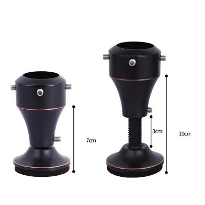 China Style Glass Chair With Foot Pad Home Care Floor Protector Raised Furniture Heightening Foot Pad Black Metal Table Chair Adjustable Leg Cover for sale