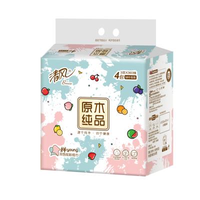 China Eco - Friendly Facial Tissue 190*154 Mm Facial Tissue Pink And Blue Bundle Facial Tissue 4 Ply for sale