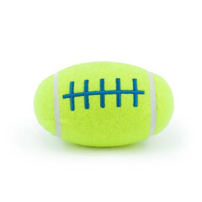 China Sustainable Various Shapes Custom Pet Chewing Soft Ball Dog Toy With Squeaker for sale