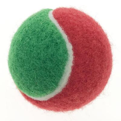 China High quality felt & rubber red and green tennis ball for training and promotion for sale