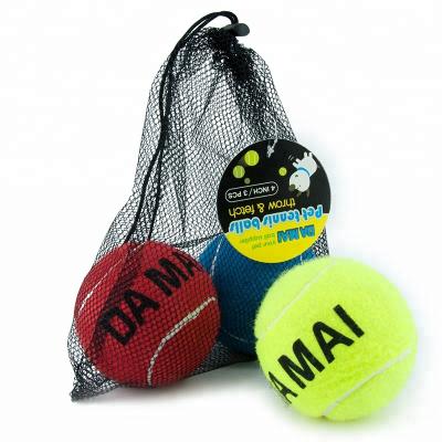 China Pet Toy 4 Inch Large Size Non-Inflatable Pet Tennis Ball Toy for sale