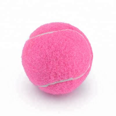 China Custom 100% Pink Rubber Polyester Logo Bounce 90-100cm Promotion Tennis Ball for sale