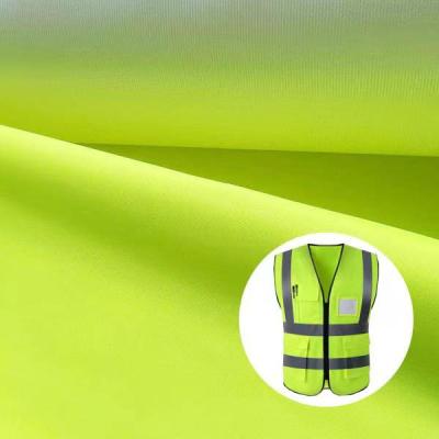 China Waterproof 3 Layers PU Laminated Waterproof Breathable Coating Fluorescent Fabric With Tricot for sale