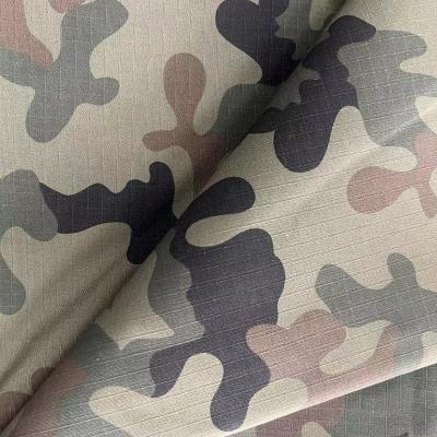 China T/C 65/35 Waterproof Rip Stop Fabric For Combat Uniform IRR Waterproof And Oil Proof for sale