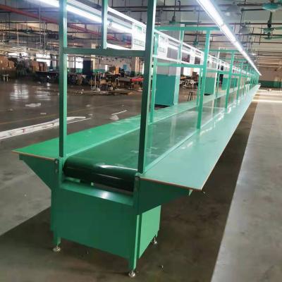 China PVC Material Conveyor Belt Transimission Double Face Assembly Table Machine Price Conveyor System Assembly Line Workbench for sale