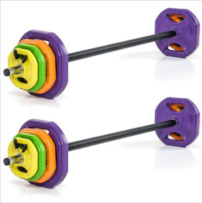 China Eco-friendly Gym Squatting Aerobic Gym For Sale Weightlifting Weight Loss Aerobic Barbell Set Gym Barbell Dishes for sale