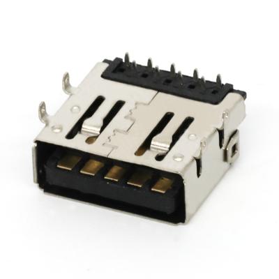 China Top Type Receptacle Mount USB 3.1 A Right Angle Female Connector 9Pin U03-AFXAXX-5021 for sale