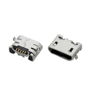 China USB 2.0 Micro B Plug Connector USB Female Jack Charging Left Connector For Mobile Phones U01-BFXX5R-303 for sale