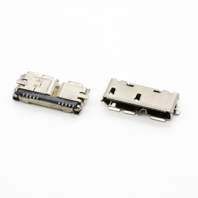 China USB 3.0 Type B Socket Receptacle Jack PCB SMD Outdoor Mount Female Micro Connector U04-BFXX5R-006 for sale