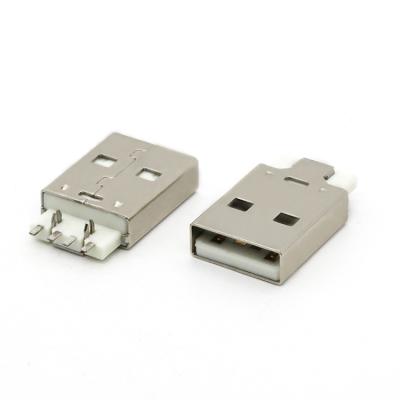 China PCB USB 2.0 A Male 4Pin Socket Connector Short Mount MI Body for sale