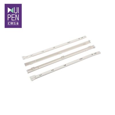 China Drawer Securely Closed Factory Price Furniture Drawer Slide 350Mm 450Mm 550mm White Liner Slide 600mm Cabinet Furniture Drawer Slide for sale