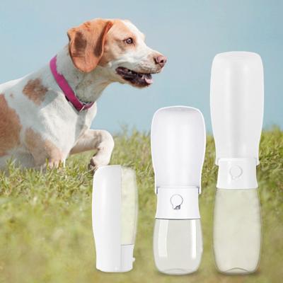 China Portable Leak Proof Puppy Water Dispenser Dog Cat Drinking Food Bottle Folding Dog Pet Care Viable Outdoor Walking Cup for sale