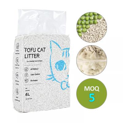 China Viable Pet Products Hot Wholesale Natural Custom Taste Water Absorption Bentonite Tofu Cat Litter Strong Bulk for sale