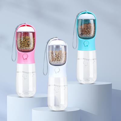 China Amazon Water Food Bottle Dispenser Puppy Bowl Drinker Sustainable Portable Multifunctional Recycled Pet Feeder for sale