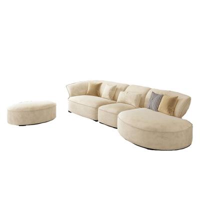 China Modern Stretch Living Room Furniture Modern Beige White Beige White 3 Seat Sofa Sofa Sales for sale