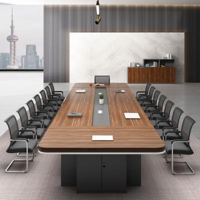 China Fashion Expandable Modern Conference Table Large Meeting Table 12 Long People Meeting Desk for sale