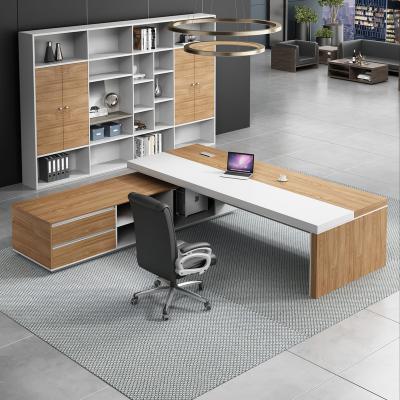 China (Height) 2023 Adjustable Wooden High End Desk Table Popular In Office Buildings for sale