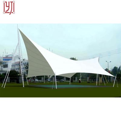 China New Modern Steel Frame Marquee Wholesale Marquee Membrane Structure Umbrella Sunshade Tension Tent for sale