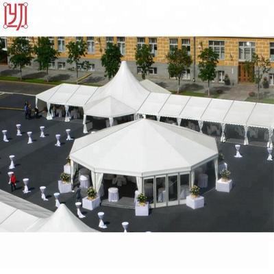 China Long Lifespan Waterproof Stretch Tent OEM Printed Modular Exhibition Tent for sale