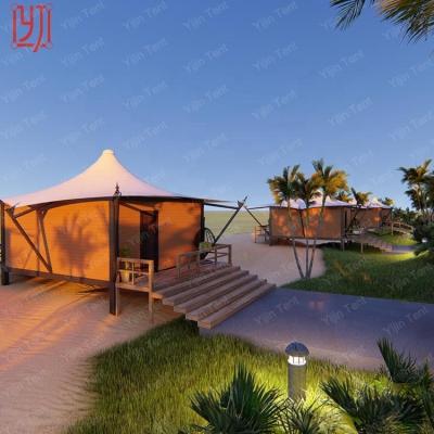 China 2/2 Most Popular Flame Retardant Resort Hotel Professional Tent Home Resort Woven Fabric P Woven Fabric for sale