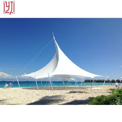 China Umbrella Woven Fabric P 2/2 Rain Cover Seashore Membrane Structure for sale