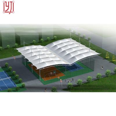 China Woven Fabric P 2/2 Tennis Court Membrane Structure , Membrane Structure Tent For Tennis Sport for sale