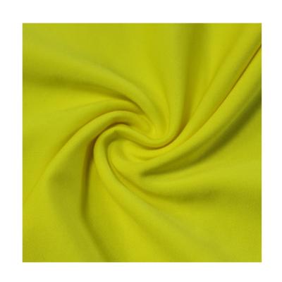 China Custom Small Double Brush Single Stretch Polyester Fabric Direct Selling By Manufacturer Garment Materials for sale